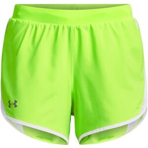 Under Armour Women's Fly by 2.0 Running Shorts Lime Surge / White / Reflective